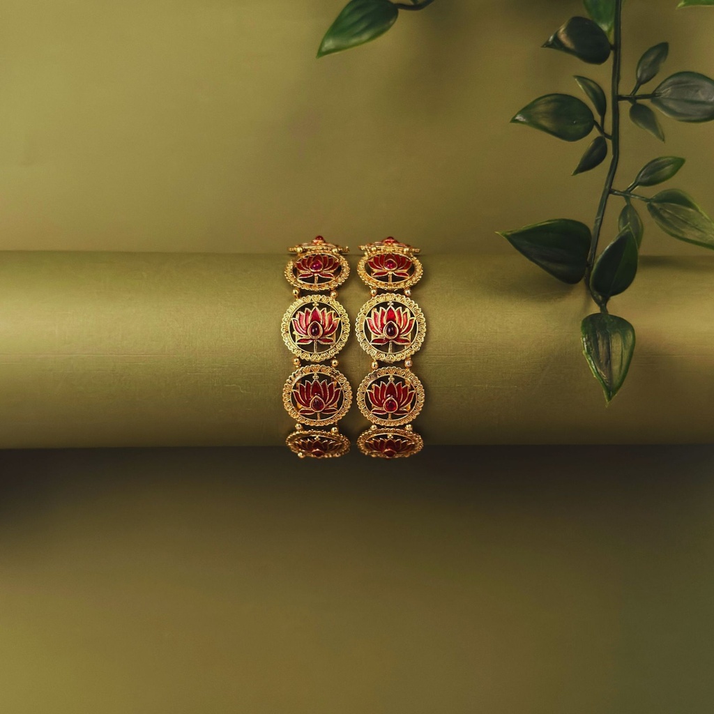 Floral Lotus Bangle 4006