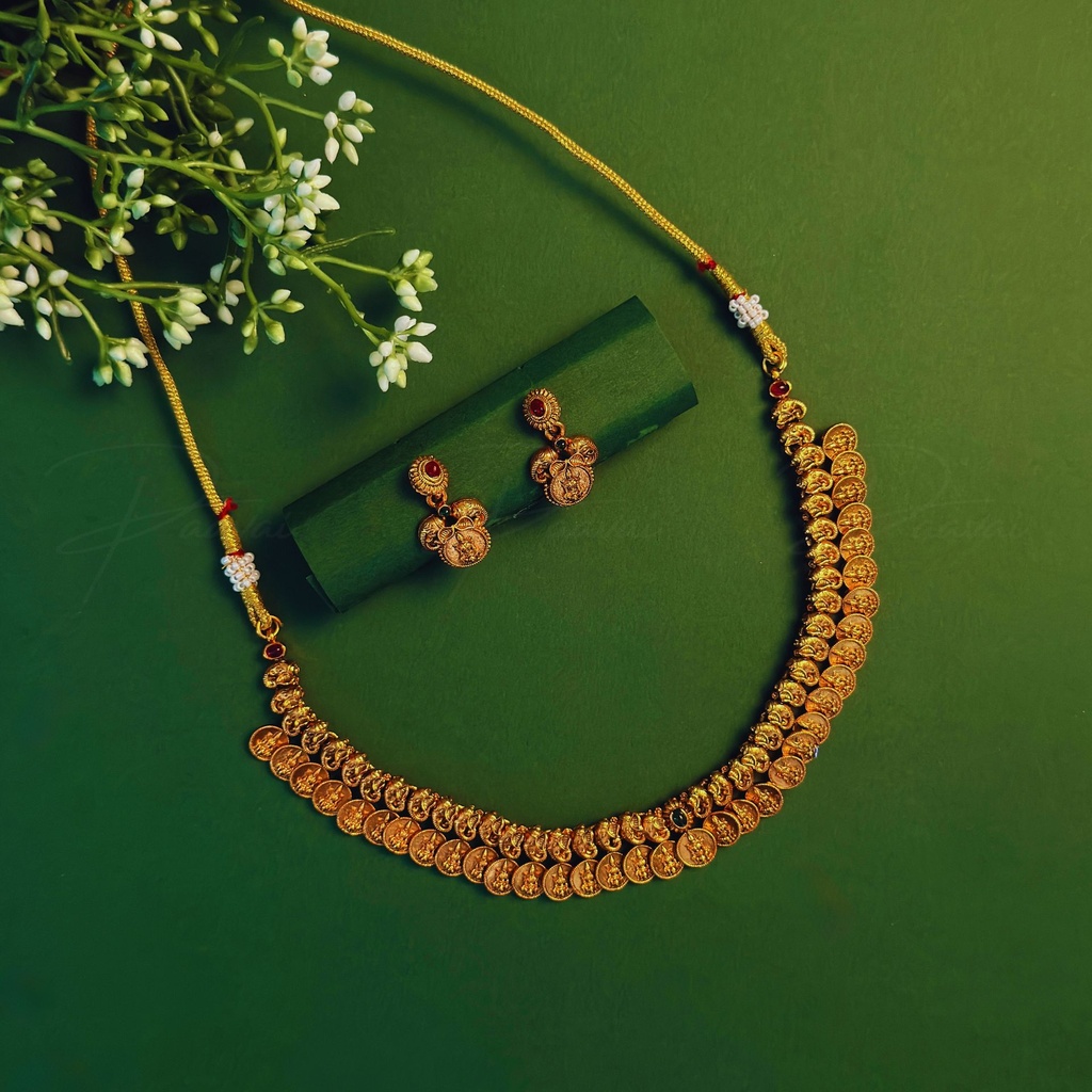 Coin Earring Necklace Set 1039