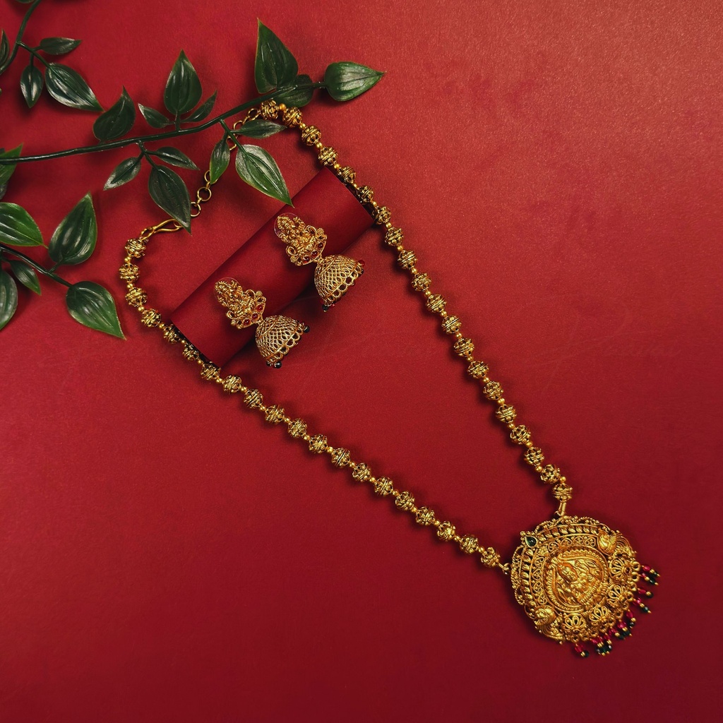 Premium Gold Crystal Necklace Set 2005