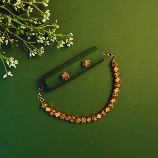 Classic Gold Pearl Necklace 1032