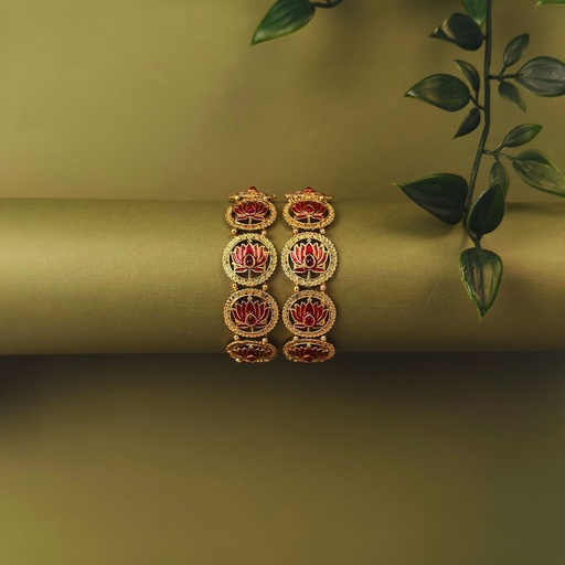 Floral Lotus Bangle 4006