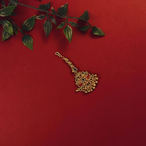 Antique Gold Ruby Green 5003